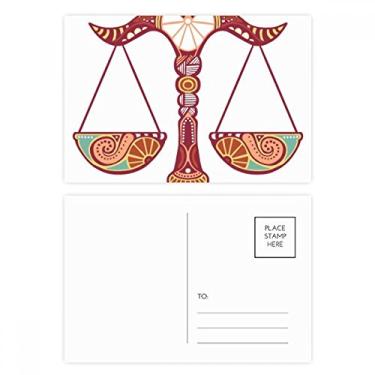 Imagem de Libra Constellation Zodíaco Symbol Postal Set Birthday Mailing Cartão de felicitações