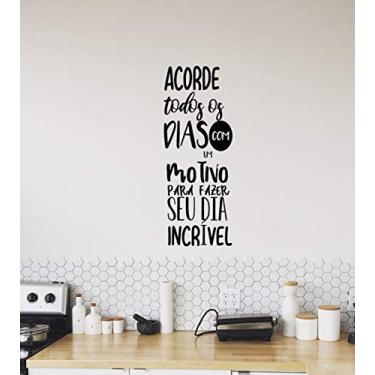 Imagem de Adesivo Para Parede Frase Motivacional Tamanho 38x60cm