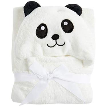 Imagem de Manta Baby com Capuz de Urso Panda Jolitex Branco Infantil Poliéster