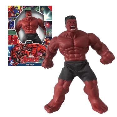 Imagem de Boneco Hulk Vermelho Gigante 45cm Marvel Avengers Mimo Toys