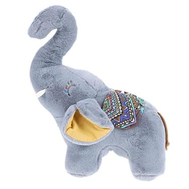 Imagem de KOMBIUDA Boneca De Pelúcia Elefante De Brinquedo Macio Brinquedo De Animais De Desenho Animado Grande Elefante De Pelúcia Animais De Brinquedo Elefante Infantil Bebê Garota Pp Algodão Suave