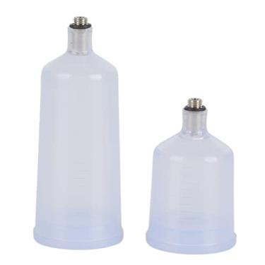 Imagem de Copo De Tinta Spray, 2 Pçs/set Plástico Pistola De Tinta Spray Aerógrafo Copo Pote Fastmover Rosca Conector Parte Para Projetos De Pintura