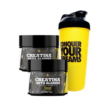 Imagem de Kit 2x Creatina c/ Beta Alanina 150g + Coqueteleira 600ml-Unissex