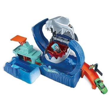 Imagem de Pista Com Carrinho Hot Wheels City Robô Tubarão - Gjl12
