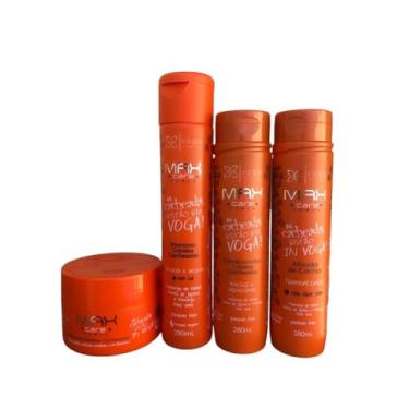 Imagem de Kit Shampoo Condicionador Mascara Ativador 280m Cacheados Max Care Curly Voga