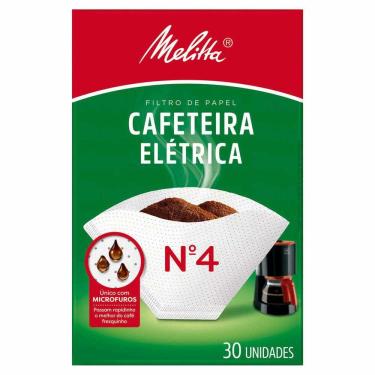 Imagem de Kit 10un Filtro de Papel p/ Cafeteira Elétrica N.4 Melitta