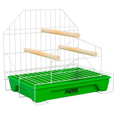 Imagem de Poleiro para Calopsita Playground com Bandeja Plástica (Verde)