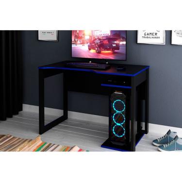 Imagem de Mesa Gamer Tecno Mobili ME4161 Preto/Azul