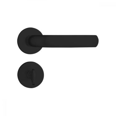 Imagem de Fechadura Roseta Concept 406 Para Banheiro Preto Pado