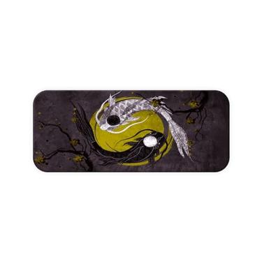 Imagem de Mouse Pad Gamer Carpa Koi Fish Japonesa 90x40 mousepad gamer Extra Grande (Amarelo)