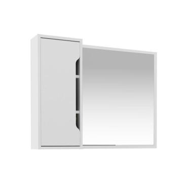 Imagem de Espelheira para Banheiro 1 Porta Tecno Mobili BN3645 Branco