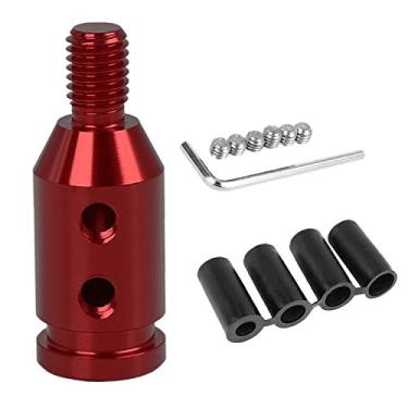 Imagem de Adaptador universal de câmbio de câmbio do botão Monrand M10 x 1,5 mm para transmissão manual sem rosca, BMW Mini/VW/Jeep Shifter, liga de alumínio vermelho durável