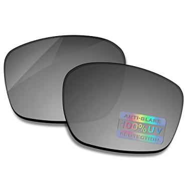 Imagem de Bowyer Lentes de reposição polarizadas para óculos de sol Oakley Sliver Stealth OO9408 - Espelho de titânio