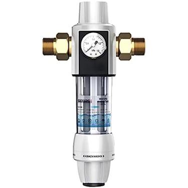 Imagem de Filtro de água para toda a casa - Filtro de sedimentos, filtro de água para pia, precisão de filtragem de 40-60 mícrons, sistema de filtro de água para toda a casa, rosca macho de 1/2"