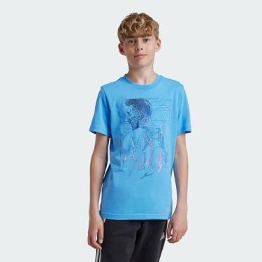 Imagem de Camiseta Estampada Futebol Messi Infantil - Adidas