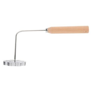 Imagem de Conjunto de ferro de roseta sueca, Bunuelera com alça tradicional mexicana Bunuelo cortador de massa para utensílios de cozinha e flores