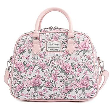 Imagem de Loungefly Bolsa tiracolo Disney Aristogats Marie Floral AOP, Branco e rosa