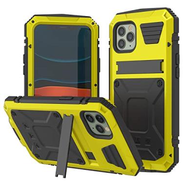 Imagem de PunkCase Capa de metal para iPhone 11 Pro [Série 2.0] Capa armadura resistente | Design de corpo inteiro de alumínio e TPU com protetor de tela de vidro temperado embutido para iPhone 11 Pro (5,8 polegadas) [Neon]