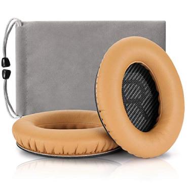 Imagem de Almofadas de substituição de fones de ouvido Bose para fones de ouvido, Cypher.V, compatível com Quietcomfort QC2 QC15 QC25 QC35 Ae2 Ae2i Ae2w Sound True/SoundLink Around Ear Headphones 1 par, Amarelo