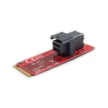 Imagem de Ableconn Módulo M2-U2-131 M.2 com conector SFF-8643 Mini-SAS HD 36 pinos para SSD PCIe-NVMe U.2 (SFF-8639) – Suporta Intel 750 2,5" U.2 SFF SSD