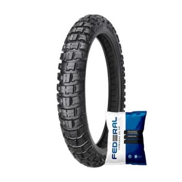 Imagem de Kit Pneu Ira Dust 90/90-19 + Câmara de Ar Lander/ Bros - Ira + Federal