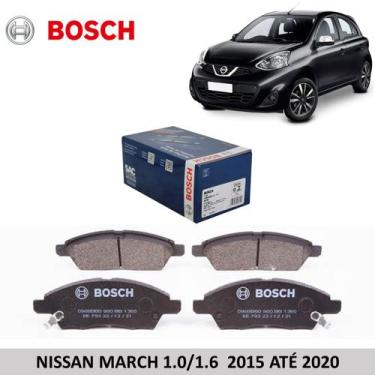 Imagem de Pastilha de freio dianteira bosch nissan march 2017 bosch