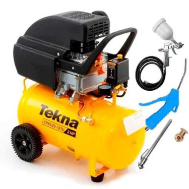 Imagem de Compressor de Ar 2,0 HP 24 Litros 8,5 PÉS CP8525 TEKNA com Kit Multius