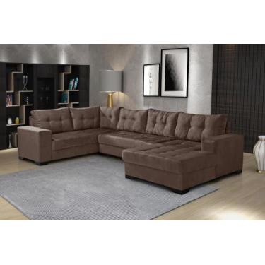Imagem de Sofá de Canto 6 Lugares com Chaise Bia - Império Estofados