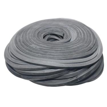 Imagem de Rolo de 1 Metro de Borracha Perfil Esponjoso Vedação 10x10mm Macio Lon