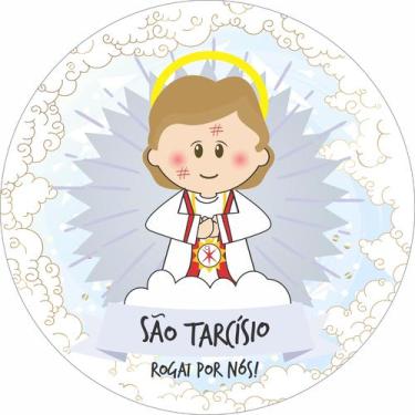 Imagem de Painel de Lona Redondo Santinhos Católicos São Tarcísio - Fabrika de F