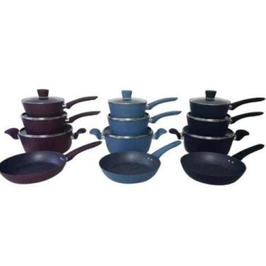 Imagem de Conjunto 4 Panelas Antiaderente Com Tampa De Vidro Indução - bbless, A