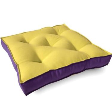 Imagem de Almofada Futton Turco Bicolor 42x42cm Girassol/Uva - FASTLAR