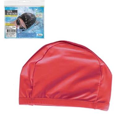 Imagem de Touca de Natação Hidroginástica Unissex Poliéster - Art Sport, Vermelh