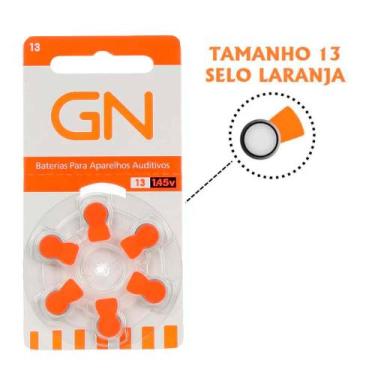 Imagem de Pilha Aparelho Auditivo 13 Pr48 GN - 5 Cartelas (30 Baterias)