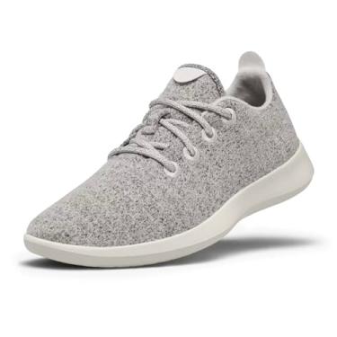 Imagem de Allbirds Tênis masculino de lã para uso diário, lavável na máquina, feito com materiais naturais, Cinza escuro (sola creme), 44