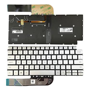 Imagem de GinTai Teclado de laptop retroiluminado US de substituição para Dell Inspiron 7490 7491 13 5390 5391 7391 14 5493 5498 / Vostro 5300 5301 5390 5391 5401 5402 5490 /Latitude 3390 01 34 10 E3301 P114G