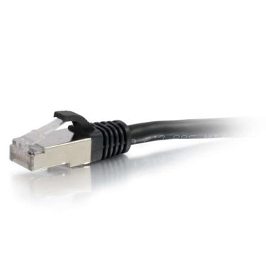 Imagem de C2G Cabo 00824 Cat6 – Cabo de rede Ethernet blindado Snagless, preto (35 pés, 10,66 metros)