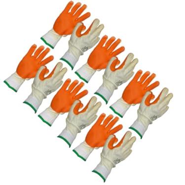 Imagem de Kit 6 Luva De Segurança Pano Emborrachada Max Rubber Epi Gladiador