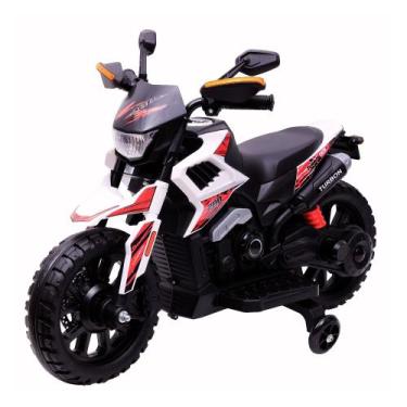 Imagem de Moto Elétrica Infantil Turbon com Rodinhas Branco Zippy Toys