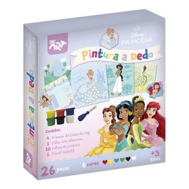 Imagem de Pintura a Dedo Princesas Disney Infantil Com 18 Peças Dac