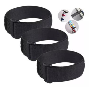 Imagem de Kit 3 Cinta de Fixação Suporte Transbike Alça Correia Para Bicicleta P