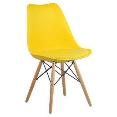 Imagem de Cadeira Charles Eames Dsw Soft Wood Eiffel Estofada - Móveis MGM, Amar