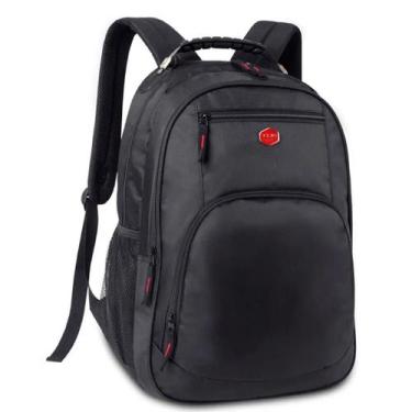 Imagem de Mochila Costas Escolar e Passeio Preta Masculina Clio Style  - Ref ML2