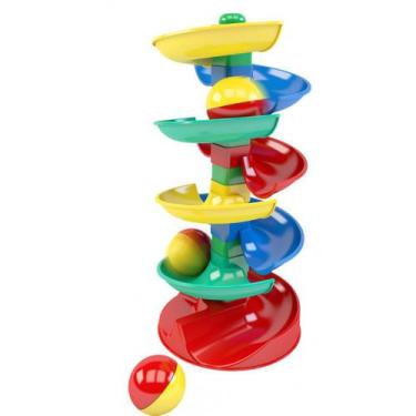 Imagem de Brinquedo Educativo Rola Bola de Encaixar 18 peças - MK412 - Dismat