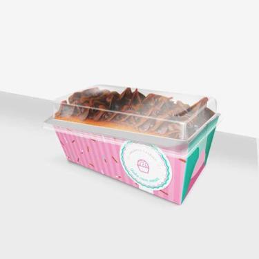 Imagem de Forma forneável para caseirinho - Modelo Doces - WRA Embalagens, 80g, 