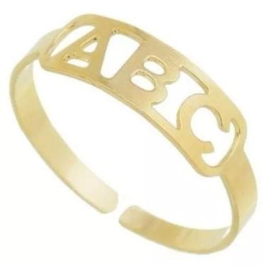 Imagem de Anel Abc Regulável - Infantil Banhado A Ouro - Jhulias Joias e Semi Jo