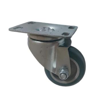 Imagem de Rodizio Giratório Grande 3 Pol Placa Carrinho Móvel Armário - Novex