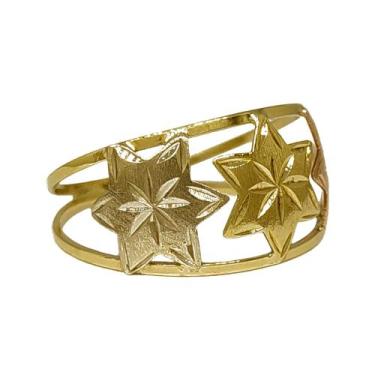 Imagem de Anel Em Ouro 18k 750 3 Estrelas Grandes, 16