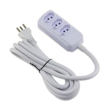 Imagem de Extensão 3 Tomadas Tripolar 20a 3m Elétrica Force Line