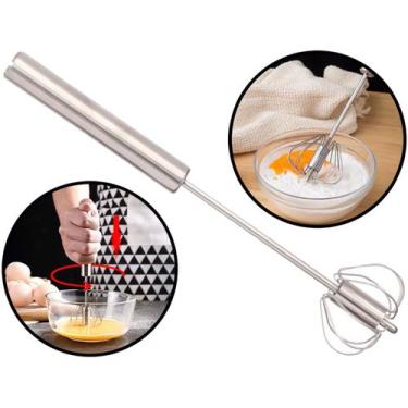 Imagem de Batedor Profissional Manual Misturador De Ovos Claras Em Neve Fouet Em